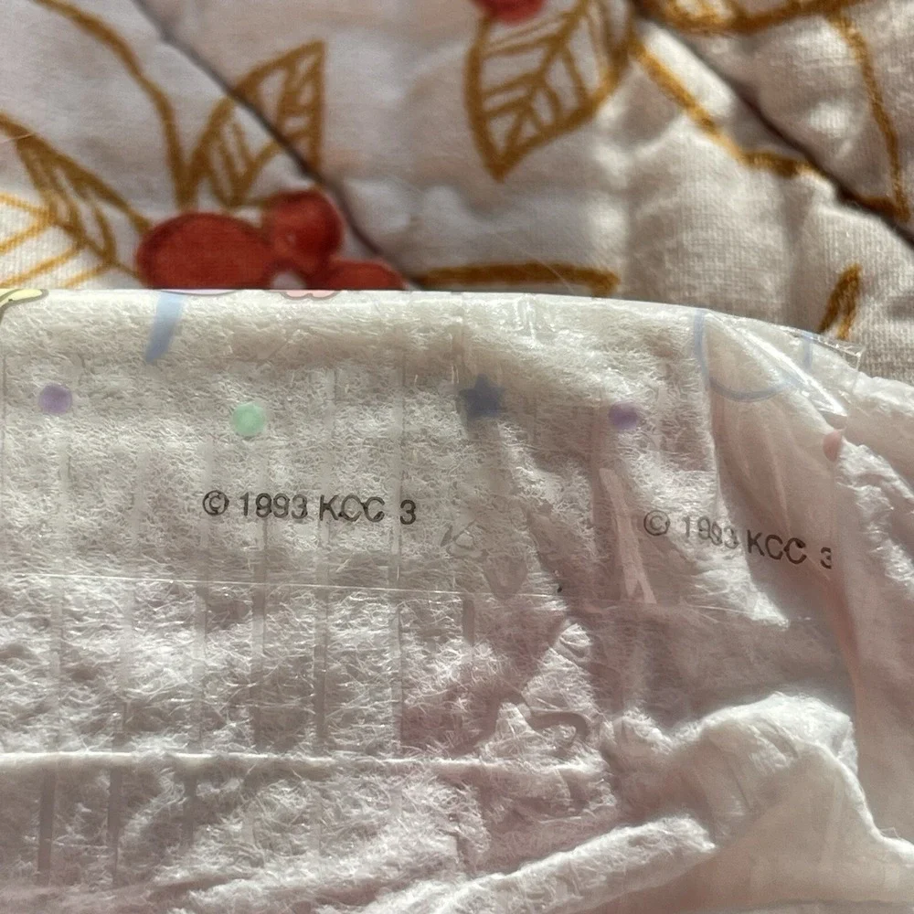 Vintage Huggies Size 3 Ultratrim 1993 USA‎ Diapers Baby's Blocks Plastic Print
